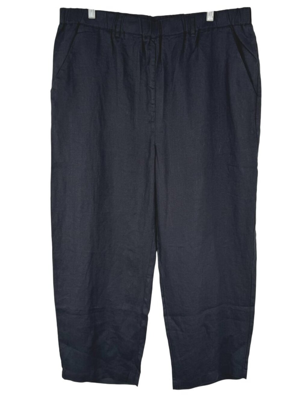 Quince European Linen Pants Womens XL Black Pull On Minimalist NWT PT-2875
